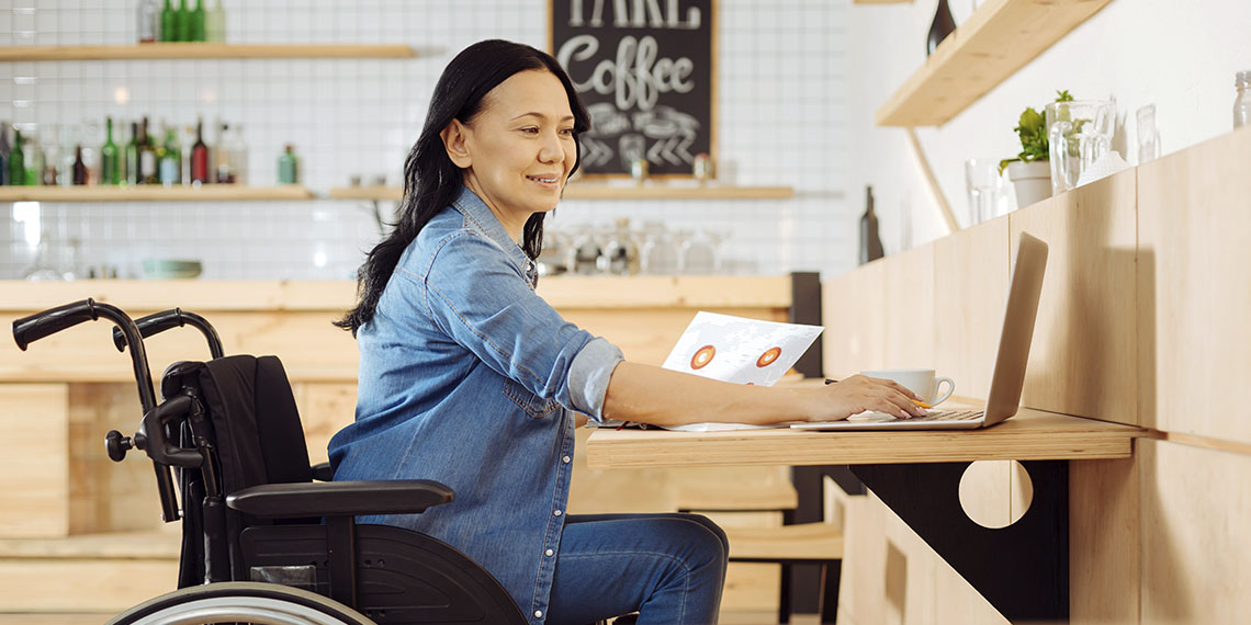 business woman in wheelchair