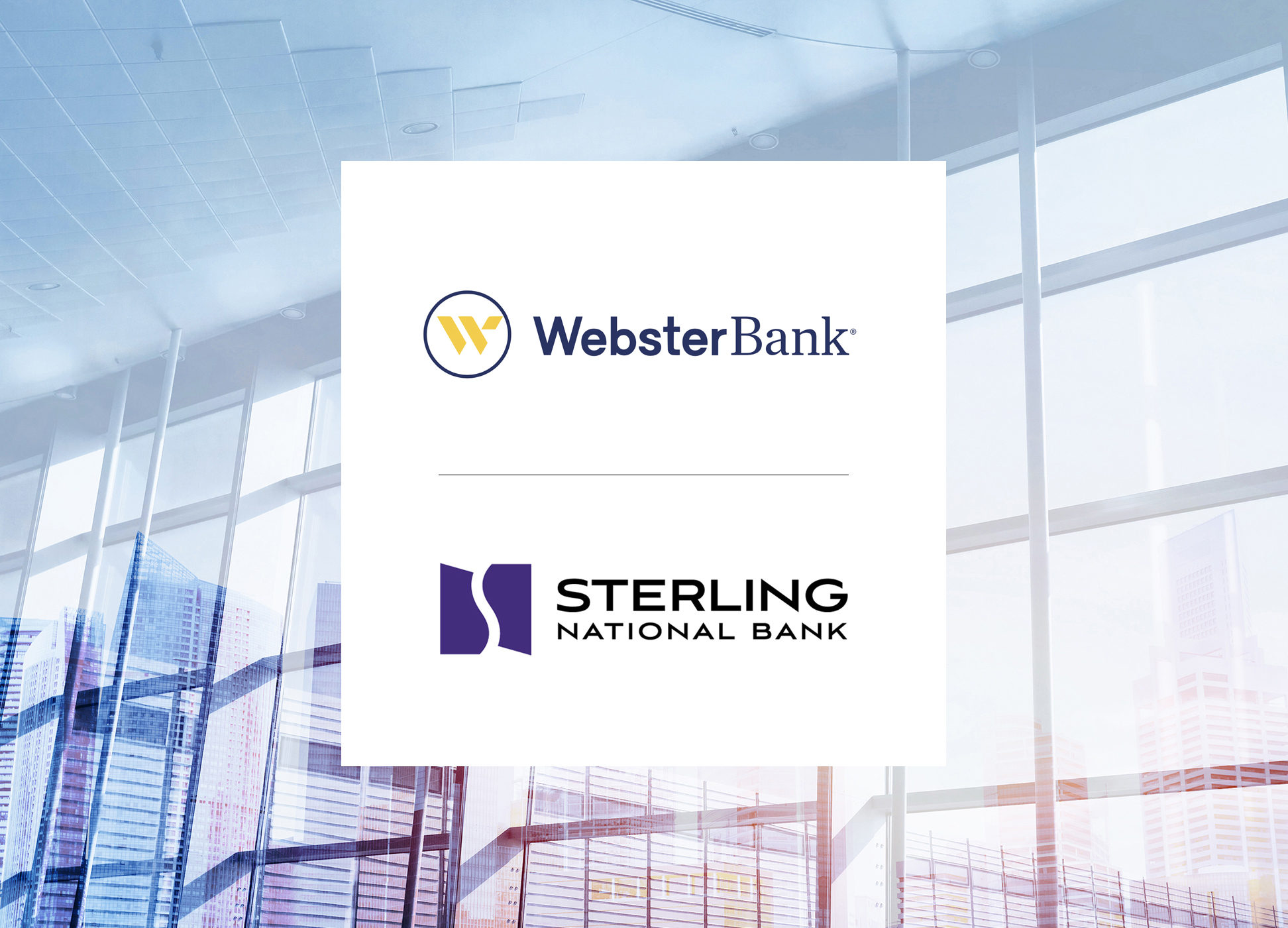sterling national bank and webster bank logos