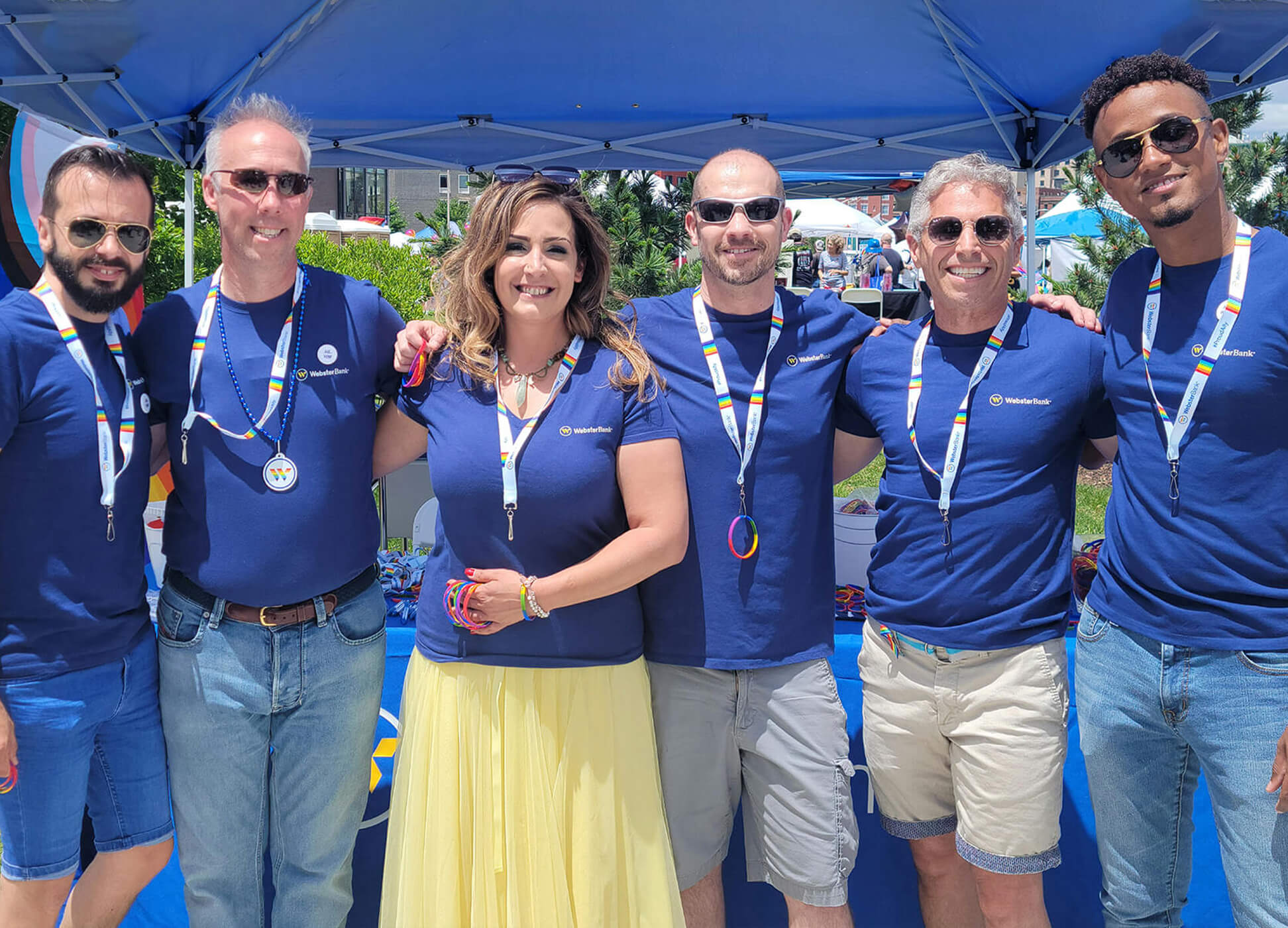 Members of Webster PRIDE at the Providence Pride Festival