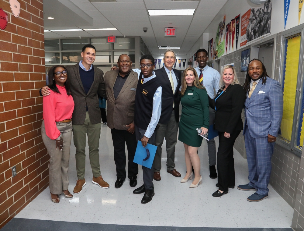 Webster Bank colleagues at Eagle Academy